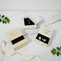 Boîte de rangement rigide de luxe pour bijoux en matériaux recyclés, emballage cadeau personnalisable en papier écologique