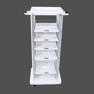 Apex 5 Lớp Hiển Thị Kim Loại Bị Khóa Mỹ Phẩm Hiển Thị Tủ Make up Hiển Thị Kệ Đứng Với Pusher Và Cửa - Product Image 3