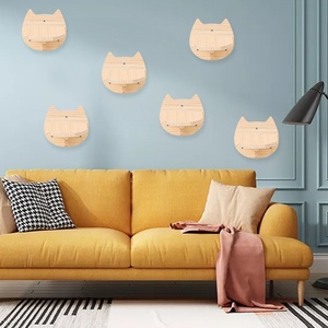 Legno massello moderno gatto giocattolo da parete tavolo da salto e trampolino gatto albero <span class=keywords><strong>Scratcher</strong></span> per amazzone Best Seller - Product Image 2