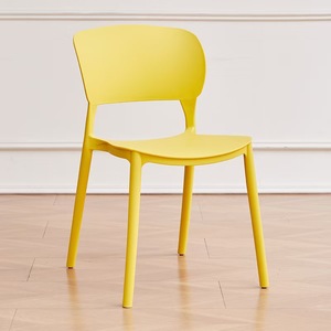 Ghế xếp chồng hiện đại ngoài trời bằng nhựa polypropylene nhiều màu sắc, ghế ăn nhà hàng quán cà phê phong cách Bắc Âu - Product Image 3