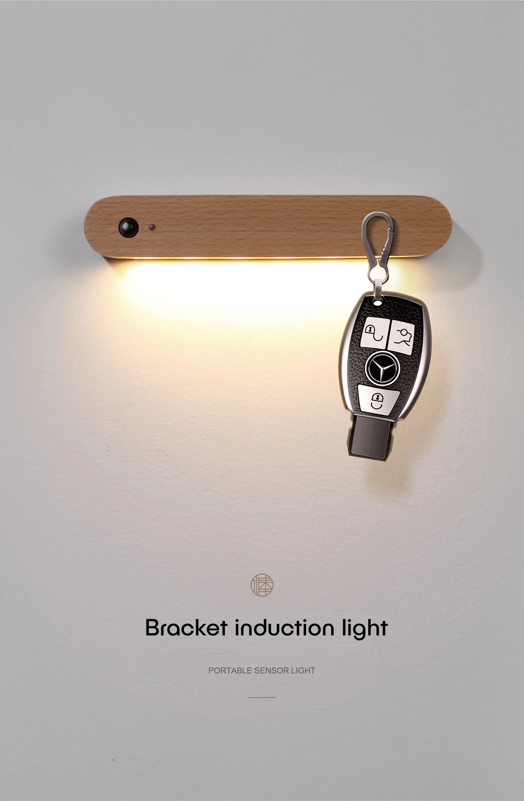 Motion Sensor Light Cordless Battery-Powered LED Night Light Stick-Anywhere Closet Wall Lights for Hallway Stair