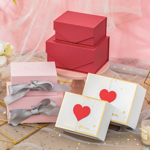 Emballage de boîte-cadeau d'anniversaire de la Saint-Valentin en gros de rouge à lèvres pour petite amie petit carton matériaux recyclés marque <span class=keywords><strong>Swarovski</strong></span> - Product Image 3