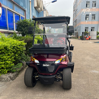 Vente directe d'usine en Chine, voiturettes de golf électriques à batterie lithium 4 roues motrices, 4 places, 4 passagers, pour terrain de golf