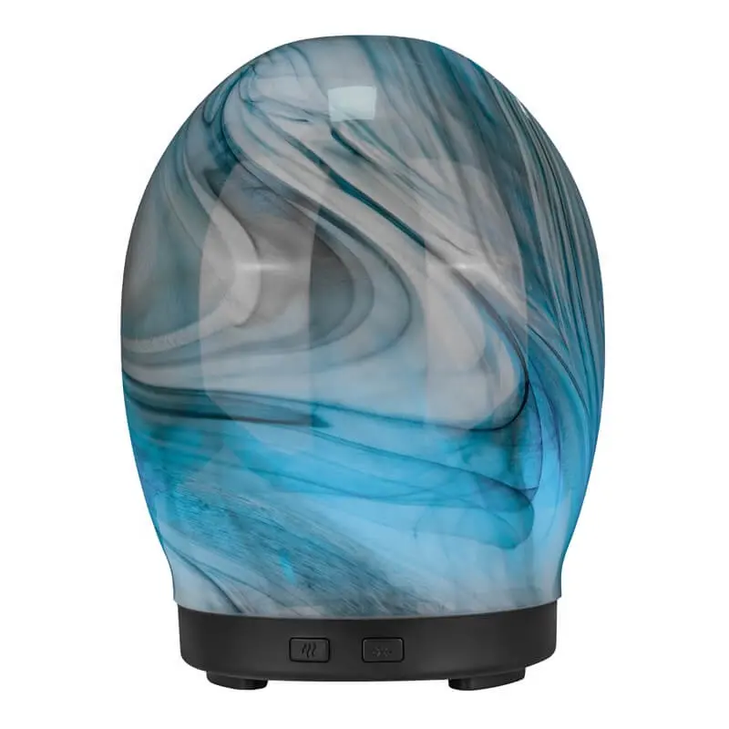 超音波アロマセラピー加湿器アロマディフューザー7色変更LEDムードライトガラス家庭用