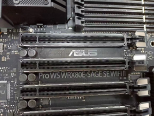 PRO WS WRX80E-SAGE SE WIFI II DDR4 E ATX Server Motherboard Used - Product Image 3