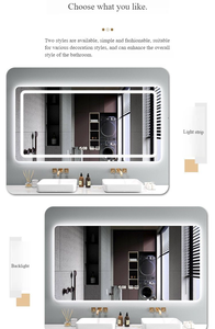 Modern Anti-Fog LED Bathroom Mirror with <strong>Light</strong> Smart Touch Screen Wall-Mounted Toilet <strong>Light</strong>-Up Mirror Bath Mirror - Product Image 5