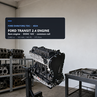 Rakitan Mesin Long Block Baru 2.4 Turbo Diesel DOHC 16 Katup Common Rail untuk Ford Transit V348