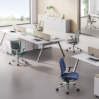 Chaise de bureau de direction pour conférence, design moderne, pivotante, rembourrée, ergonomique, en aluminium, avec piètement en nylon imperméable