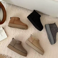 Nouveau concepteur hiver femmes bottes de neige chaud Top qualité laine-fait hauteur augmentant bottes de neige
