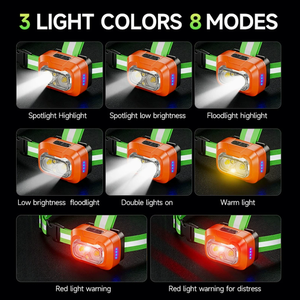 Lampe de course LED rechargeable, à porter en bandoulière, haute luminosité, bandes réfléchissantes, lampe de poitrine/taille/tête pour le jogging nocturne - Product Image 2