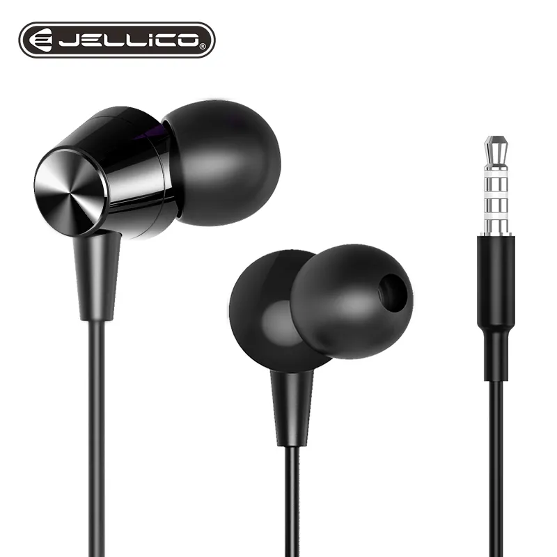 Jellico X4A 3.5mm ב-אוזן שטוח ראש עיצוב חוט בקרת סטריאו אוזניות