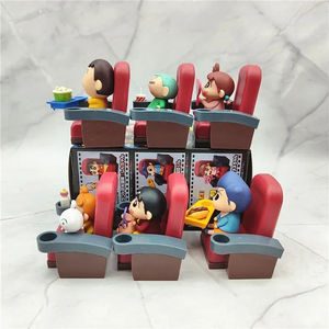 Set de 6 Figuras de Acción de Crayon Shin-Chan de 9 cm, Colección de Chasis de Coche de Cine, Modelo de PVC, Figuras de Anime, Estatuas de Plástico - Product Image 3