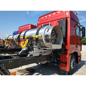 Nouveau réservoir de <span class=keywords><strong>carburant</strong></span> GNL à haute isolation sous vide monté à l'arrière, en acier inoxydable austénitique, pour camions lourds CIMC Sanctum - Product Image 5