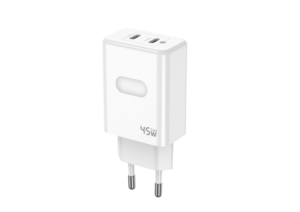 Adaptador USB <span class=keywords><strong>DQS</strong></span> de 45W, carga rápida GaN ignífuga, cargador de pared de 45W, puerto dual PD tipo C, enchufe de EE. UU./UE disponible ambos - Product Image 2
