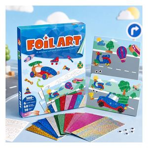 Kit d'activités créatives DIY pour enfants sur le thème de la faune forestière, avec autocollants en mousse métallisés et feuilles de métal, activité créative sans écran, surprise d'anniversaire - Product Image 6
