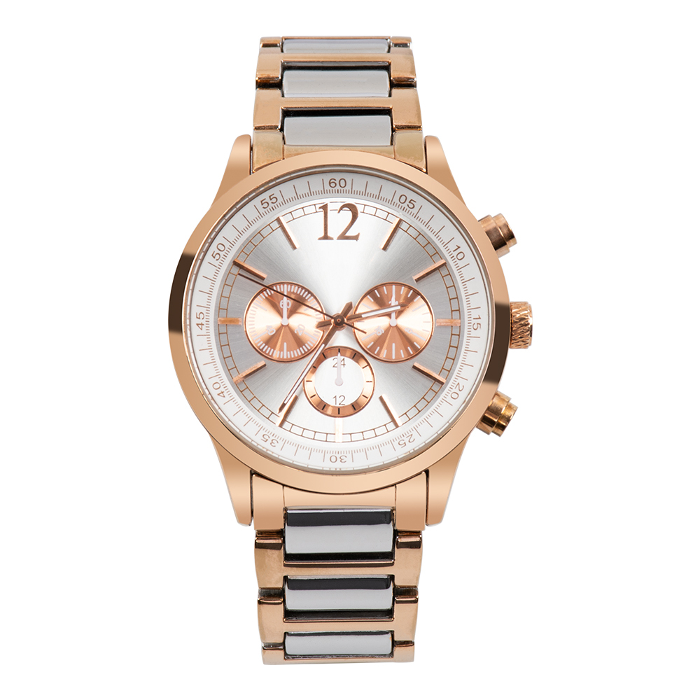 Best Selling Luxury Alloy Quartz Wrist Watches Stylish Business Stainless Steel Band 40mm Dial Day Function Wholesome Charm Type