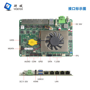 เมนบอร์ดอุตสาหกรรม Yentek Mini ITX รุ่น I5 8260U พร้อมพอร์ต PoE Ethernet 4 พอร์ต พอร์ต Serial 2 พอร์ต รองรับแรงดันไฟฟ้าขาเข้า 9-36V - Product Image 3