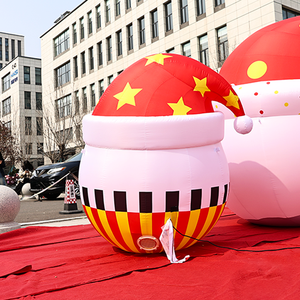 Bola Inflable de Navidad con Diseño de Muñeco de Nieve Oxford, Bola Inflable Mate, Globo Inflable de PVC, Artículos de Decoración Navideña - Product Image 3