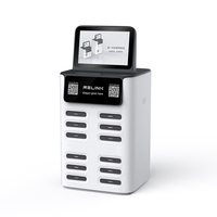 Stasiun Penyewaan Power Bank Bersama 12 Slot Smart POS NFC, Pengisian Cepat 40W, Layar LED, Mesin Vending Relink CS-S12 Pro