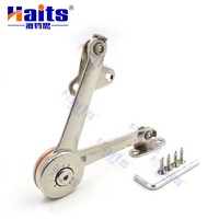 Support de porte d'armoire en alliage de zinc, finition nickel, réglable, pour maintenir la porte ouverte ou fermée, support d'angle pour porte d'armoire