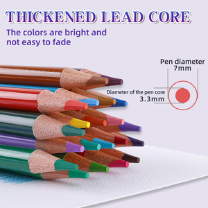 Bộ bút chì màu Xin Bowen 12/24/36/72 màu, bút chì màu nước cao cấp kèm cọ vẽ, không độc hại, có thể tùy chỉnh - Product Image 3