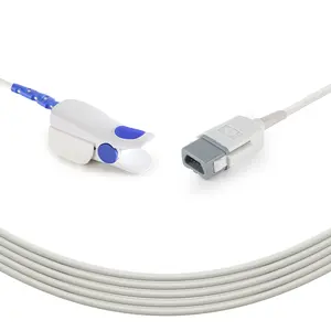 Fabricante de cables médicos Datex Ohmeda TruSat/TruSat ED Punta de dedo para adultos Sensor SpO2 de 9 pines