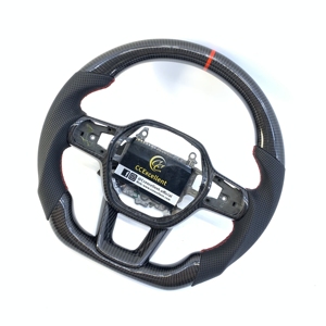 Volante de Fibra de Carbono Estilo Moderno para <span class=keywords><strong>Honda</strong></span> <span class=keywords><strong>Civic</strong></span> 11ª Gen./<span class=keywords><strong>2022</strong></span>-2023 Aucra Integra/Accord 12ª Gen. 2023+ - Product Image 5