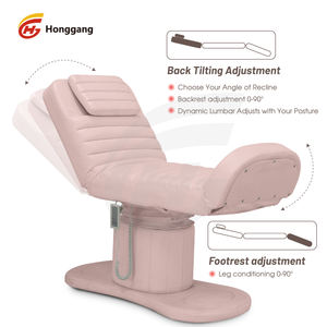 Camilla de Masaje Eléctrica Multifunción con Control de Pie y 3 Motores Ajustables para Salón de Belleza Spa y Tratamientos Faciales - Product Image 2