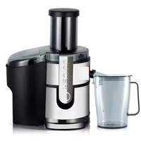 Presse-agrumes 4 en 1 Extracteur puissant en acier inoxydable à large ouverture pour fruits et légumes