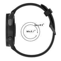 Bracelet de montre de sport en silicone bicolore pour Garmin Forerunner 165, souple, respirant, étanche, en caoutchouc, 18/20/22 mm