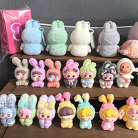Figurines promotionnelles du zodiaque en résine 3D, jouet surprise, tête de lapin, poupée, personnage de dessin animé, décorations de gâteau, grande taille, sac surprise