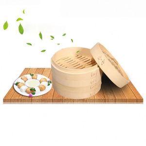 Cuiseur vapeur à poignée métallique, logo personnalisé, kit de cuisson, cuiseur à dim sum en papier et en bois, armoire à pains vapeur, cuiseur à couscous, appareil à 2 niveaux 3-en-1 - Product Image 4