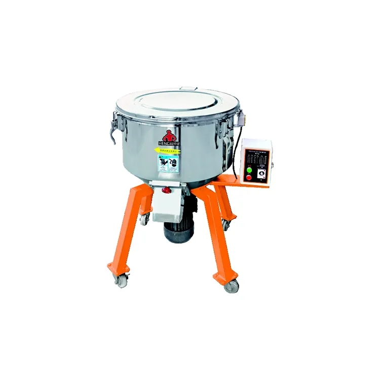 100kg industrial vertical plastic mixer with drying for PLA granulator industry