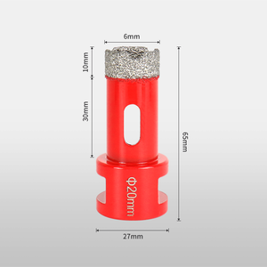 Kit de brocas de carburo soldado MAXSTI con vástago triangular para taladrar azulejos, vidrio, cerámica y mármol - Product Image 3