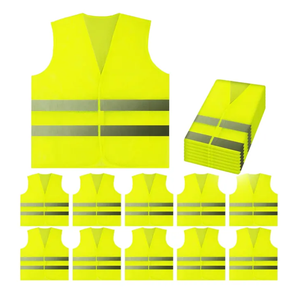 Bán Buôn Giá Rẻ Giá 100% Polyester Hi VIS An Toàn Vest Tùy Chỉnh Làm Việc Mặc Unisex Phản Quang Vest Cho Nam Giới - Product Image 1