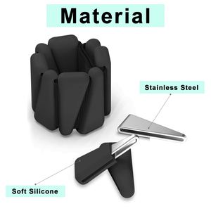 Pesas Ajustables de Silicona y Hierro para Muñecas y Tobillos, Unisex, Ecológicas, para Fisicoculturismo, Ejercicio Físico, Forma Triangular Rosa, con Gancho - Product Image 3