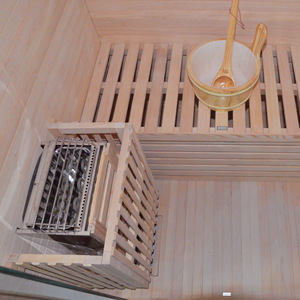 Sauna a Botte Tradizionale Icegalax in Legno di Hemlock, Sauna da Esterno con Stufa a Legna, <span class=keywords><strong>Vapore</strong></span> Secco, Vendita Diretta dalla <span class=keywords><strong>Fabbrica</strong></span> - Product Image 5