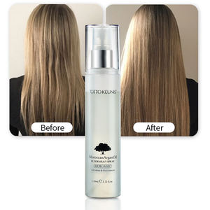 Aceite de argán OEM ODM, Spray de fibra de pelo de queratina con protección térmica para extensiones de cabello humano y sintético - Product Image 1