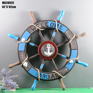 HOYE CRAFTS <strong>Wooden</strong> Crafts Handmade Creative Wall Hanging <strong>Decor</strong> Item <strong>Wooden</strong> Boat Ship Steering <strong>Wheel</strong>