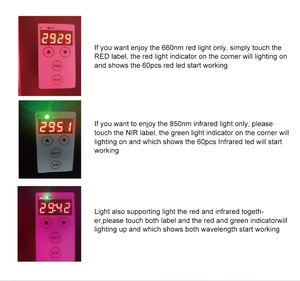 Медицинский класс, 300 Вт, красная световая терапевтическая панель с двумя чипами, светодиодная красная инфракрасная панель со стойкой, красная панель для дома/сауны - Product Image 3