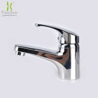Robinet de lavabo électrique moderne de luxe en plastique avec mitigeur et cartouche céramique, blanc, gris et chrome
