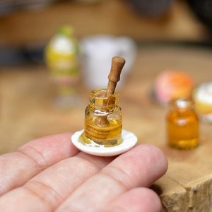 Cuillère à miel en bois écologique de qualité supérieure avec finition miroir et long manche pour le camping - Product Image 1