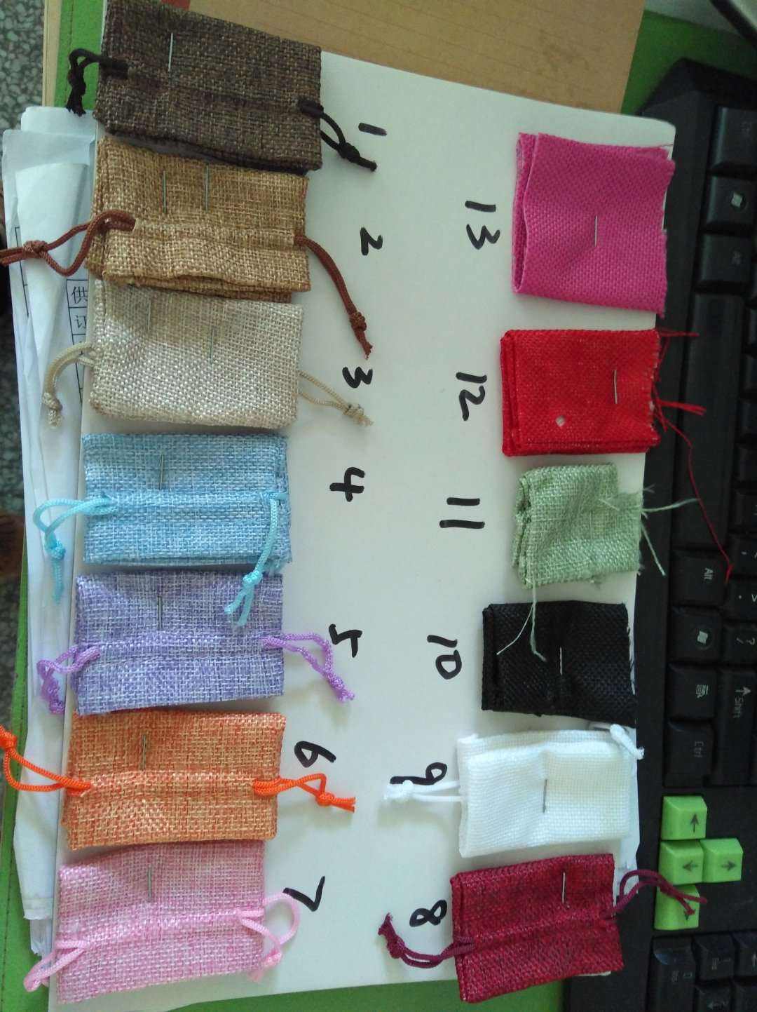 Couleurs disponibles