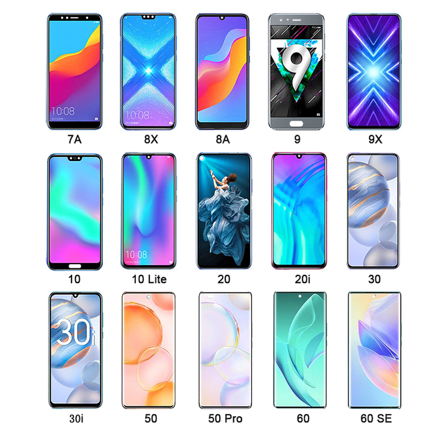 Original Mobile Phone  Lcd for Honor 7 7x 7c 7a 7s 8 Pro 8x Max 8c 8s 8a 9 9a 9c 9x 9 Lite 9n 9i Touch Screen Display