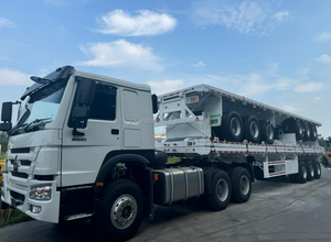 Sasis <span class=keywords><strong>Intermodal</strong></span> 40 kaki Trailer kontainer 20 kaki dengan Trailer datar Semi Trailer dengan kunci Putar - Product Image 2