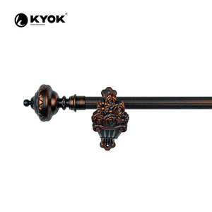 Set di <span class=keywords><strong>aste</strong></span> per tende KYOK ornamenti per tende di lusso classici set di staffe per testa romana - Product Image 1