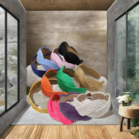 Bandeau tressé en tissu tissé fait à la main de qualité supérieure 2025-Utilisation quotidienne des femmes de couleur unie de style vintage par Holdbeauty