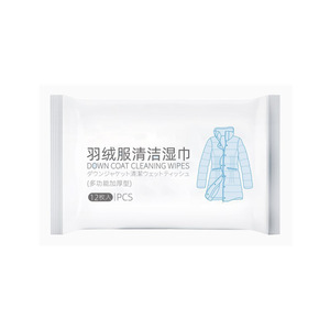 Down Coat Cleaning Wipes 12Pcs Portable Stain Remover For Clothing Textile Use - Product Image 5