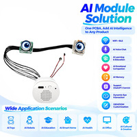 Modul AI AISK Interactive Eyes untuk Robot Mainan, Rumah Pintar, Pembelajaran, Kesehatan, Kantor, Interaksi Suara AI, Pendamping, Memori, ChatGPT