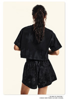 2024 nouveau Design recadrée Tee100 % coton haut court Femme acide lavage haut court pour les femmes